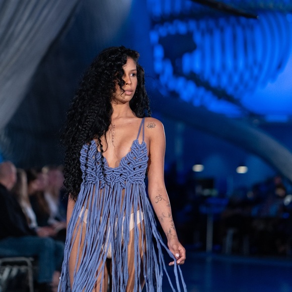 Handmade Macramé Rope Dress GoodVibeGoda Original Design - Picture 8 of 10